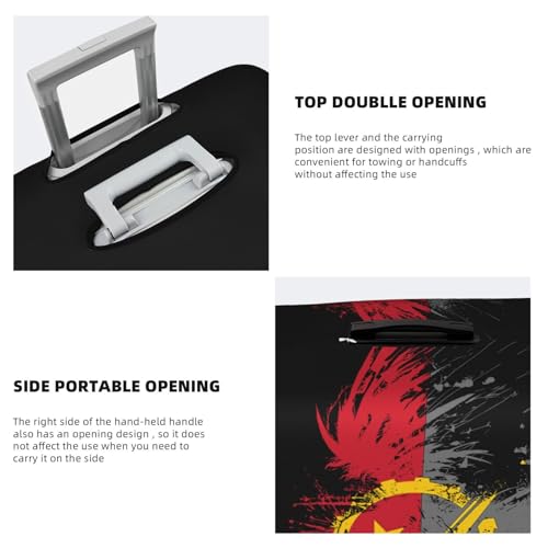 Travel Luggage Cover Angola Angolan Flag Fashion Washable Baggage Suitcase Protector Fit For Luggage Small4