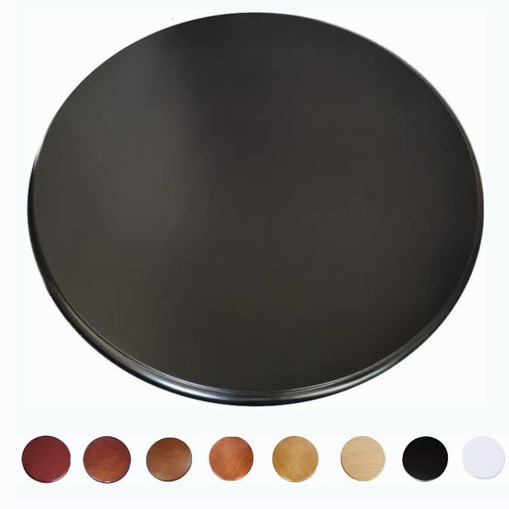 Lazy Susan Draaitafel Grote Hout Lazy Susan Voor Keuken Eettafel Serveerblad Ronde Draaitafel 50cm 60cm 70cm 80cm 90cm Tafelblad Draaiplaat Stil Glad Stevig (Kleur: Off White, Maat