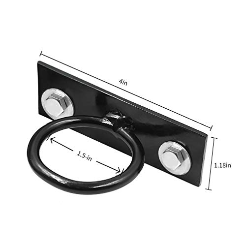 Image of Aoneky 1.5 inch Decorative Rope Supports Holder- Drop Ring Brackets for Hemp Rope - Ceiling Hook for Hanging Plant - Wall Mount Hanger for Small and Light