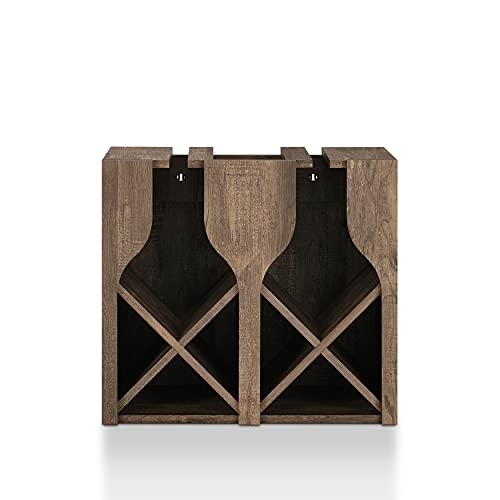Soporte para 8 Botellas Moderno en Madera 23 in miniatura 1