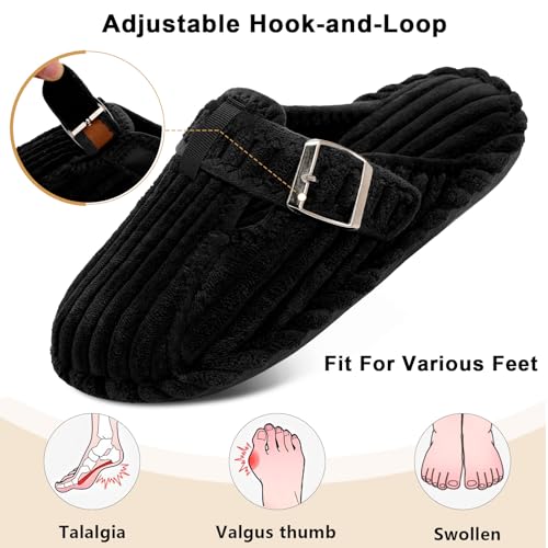 XIHALOOK Womens Slippers Adjustable House Shoes Memory Foam Comfy Soft Slippers Slip On Clogs for Indoor Outdoor3
