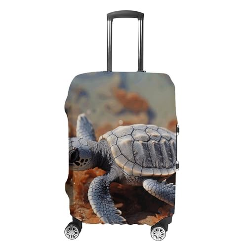 Carry on Luggage Cover Cute Sea Turtle Suitcase Covers for Luggages Tsa Approved Travel Luggage Sleeve Protector Elastic Suitcase Protector Anti-Scratch Washable Fits 19-30 Inch Case -XL
