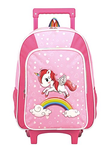 STEFANO Kinderen reisbagage eenhoorn eenhoorn set roze met regenboog voor meisjes - Afbeelding 3