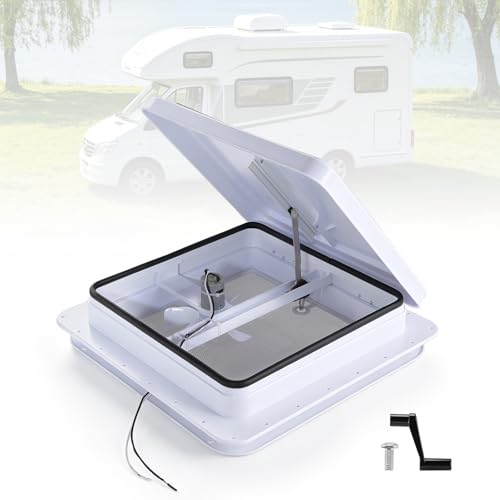 GEARBONE 14 RV Roof Vent Fan 12V Quiet Camper Exhaust Fan Trailer