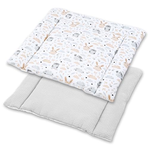 Colchón cambiador bebé cómoda 75x72 impermeable y plegable portátil 2
