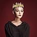 CIEHER King Crown for Men - Baroque Royal Crown (Adjustable Size) Prom Prince Tiara Evil for Birthday Halloween Cosplay Party Decorations, Alexander - Ancient Gold