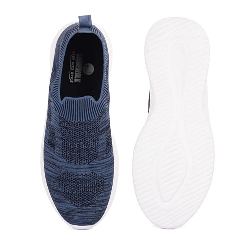 Image of Shinewalk Cruise Men's Lightweight Slip-On Walking Shoes | Breathable Knit Upper, Soft Memory Form Sole & All-Day Comfort.