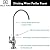 Brass Water Filter Faucet Delle Rosa Commercial Water Filtration Faucet for Under Sink Water Filter System Modern Brushed Nickel Kitchen Bar Sink Drinking Water Faucet