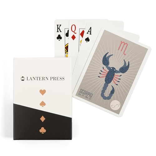 Lantern Press Scorpio Naipes Póker 52 Cartas