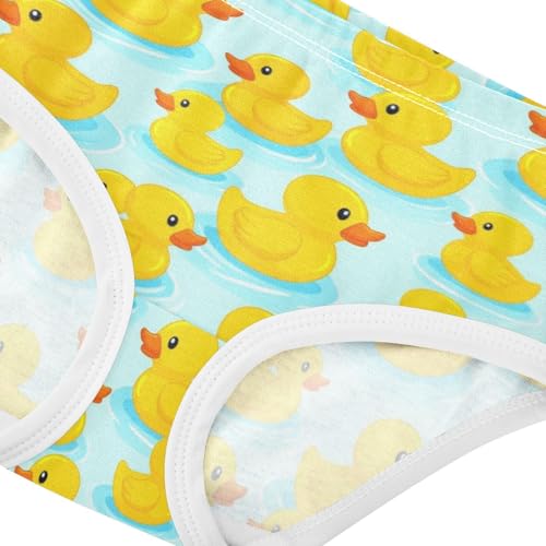 Joisal Cute Yellow Ducks Blue Water Girls Underwear Toddler 2t Cotton Panties for Girl Personalized Briefs Girls Undies4