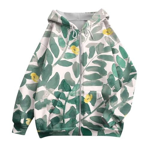 Zip Up Hoodie Women Casual Oversized Sweatshirts - Fall Fashion Fleece Lined Jacket - Thick Warm Coat Winter Clothing