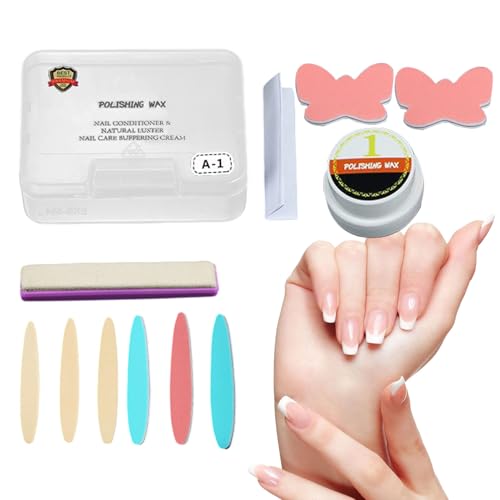 Kit tampón y brillo para - Herramienta de pulido y pulido para manicura lisa | para el cuidado de profesionales y principiantes para salón, estudio o hogar | Ki