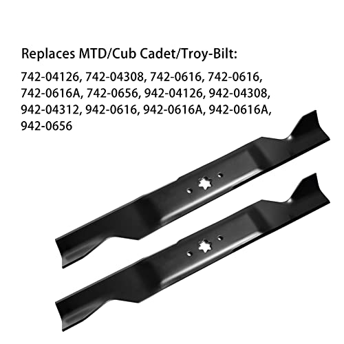 42 Mower Blades 942-04308 Mower Blades for 42\" Cut MTD Cub Cadet Troy Bilt 742-04308, 942-04308, 742-0656, 942-0656(2 Pack)