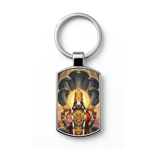 Image of Stylish Metal Keychains with Permanent Glossy Print - Inspirational Quotes & Spiritual Designs - Perfect Key chains for loved ones, Personal Use, Gifts & Return Gifts