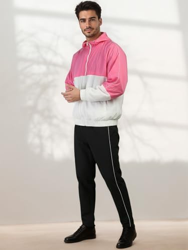 Image of CHKOKKO Sunscreen Jacket for Men Windcheater Hooded Zipper Sports Jacket | UV Protection | Sun Protective | Lightweight Water Resistant | Riding Biker | Outdoor Travel Gym Running