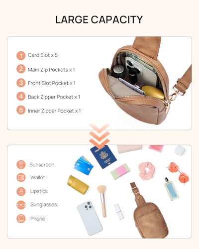 Image of Telena Crossbody Bags for Women Leather Cross Body Sling Bag for Woman Travel