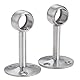 Hicello 16mm Gardinenstangenhalter, Kleiderstangenhalter, Deckenstangenhalter, Garderobenstangenhalter aus Edelstahl für Bad, Balkon, Küche, Schrank