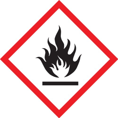 Autocollant GHS Flame 1" pour sécuriser vos flacons chimiques