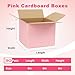 Small Shipping Boxes 6x6x6 Inches, 30 Pack Pink Corrugated Cardboard Boxes, Cube Mailer Boxes for Small Business Packaging Mailing