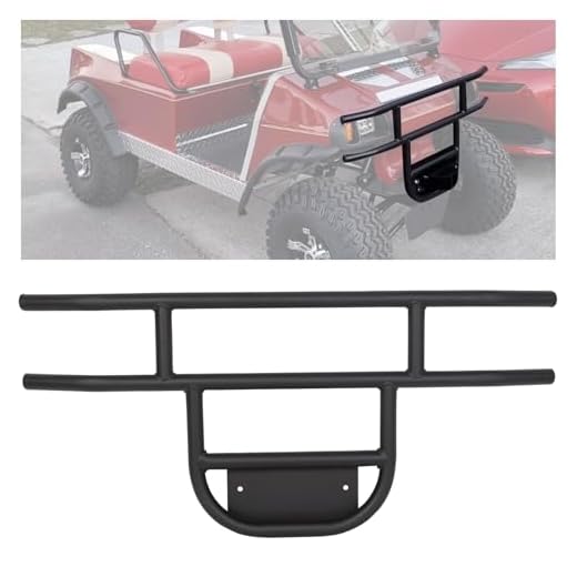 ECOTRIC Front Brush Guard Tubular Bumper Compatible with 1981-Up Club Car DS Models, Gas & Electric Club Car Precedent Front Brush