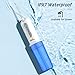 Water Dental Flosser Cordless for Teeth: Portable Oral Irrigator Rechargeable Collapsible Travel Teeth Cleaner with Case, 4 Modes with DIY, 5 Jet Tips, IPX7 Waterproof for Teeth Cleaning