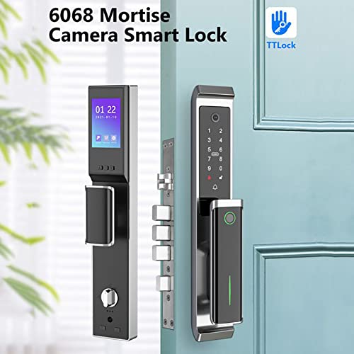 TEHONGMAI-Smart-Door-Lock-Face-Recognition-Biometric-Fingerprint-Digital-Password-Card-Smart-Door-Lock-with-Visible-Door-Viewer-with-Keys-for-Home-Entry-Doors