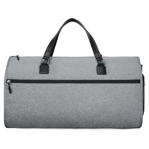 Convertible Garment Bag with Shoulder Strap, Carry on Duffel Bag Waterproof Garment for Men Women - 2 in 1 Hanging Suitcase Suit Travel Bags with Shoe Pocket Cover