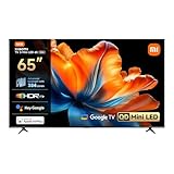 XIAOMI TV S Mini LED 65"(165 cm), QLED Mini LED Télévision, 4K UHD, Smart TV avec Google TV, HDR10+, Triple Tuner, DVB T2, 60Hz avec 120Hz Game Boost Mode, MEMC, Dolby Audio, Airplay 2