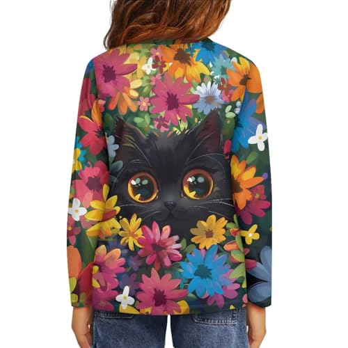 T Shirts for Girls Long Sleeve Tees Lightweight T-Shirts Casual Tops Comfy T Shirt Elastic Blousese3