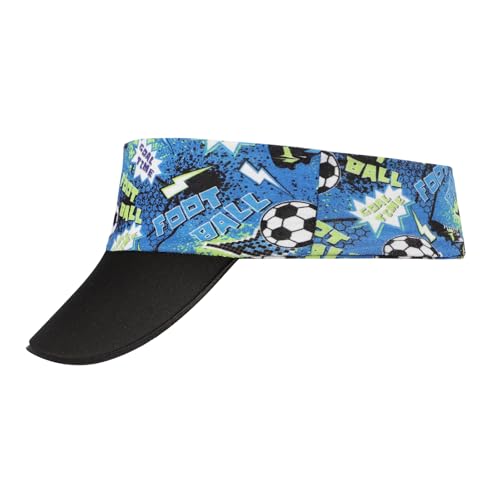 Kids Sun Visor Hat for Boys Girls Stretchy Visor Foldable Empty Top Sports Cap Lightweight Cartoon Pattern Headband Hat4