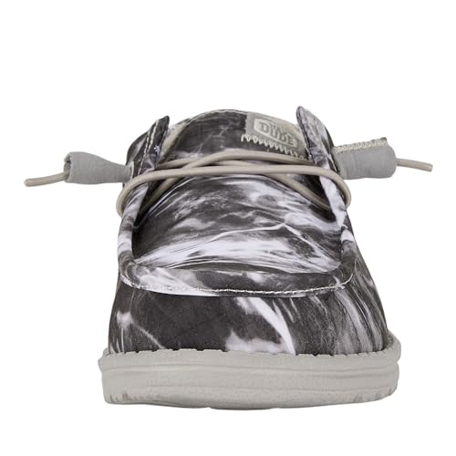 HEYDUDE HEYDUDE Women's Wendy Mossy Oak Elements Grey Multi Size 5 | Women's Shoes | Women Slip-on Loafers | Comfortable & Light-Weight