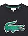 Lacoste Unisex Kids Croc 80's Croc Fleece Crewneck, Black, 4Yr