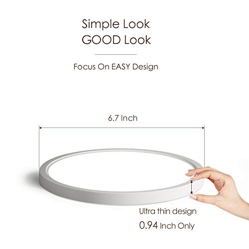 Taloya 2 Pack 15W Flush Mount Ceiling Light,6.7'', Day Light 5000K,Low Profile Led Ceiling Light Fixture For Hallway, Closets, Stairwells, Kitchen Living Room,Non-Dimmable #TOP7