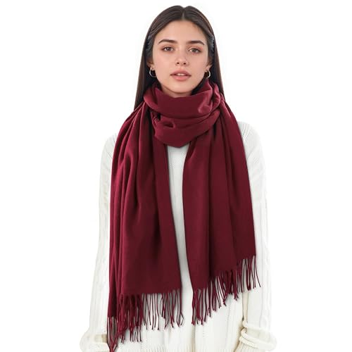 CYian Scarf for Women Winter Scarf Soft Warm Pashmina Shawls Scarves with Tassels Long Blanket Scarfs3