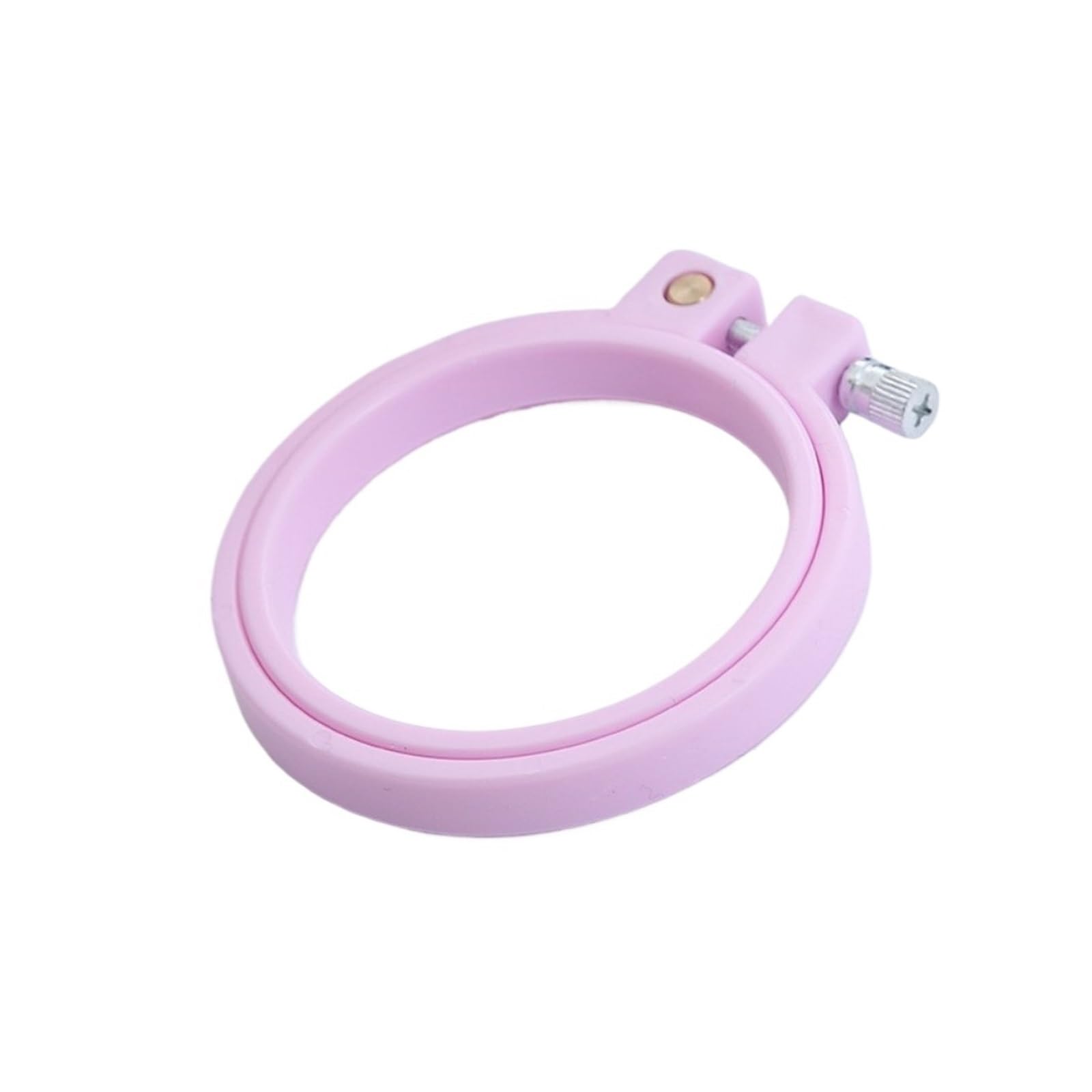 ENSDIEPLS Cross Stitch Hoop Ring, Mini Embroidery Hoop 7cm Round Plastic Cross Stitch Hoop Frame Rings for DIY Sewing(Color 4)