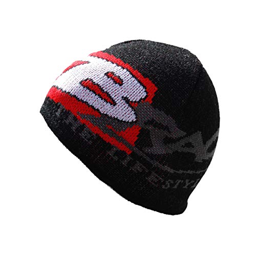 Brachial Herren Beanie B-Line Schwarz/Grau - Mütze Strickmütze Cover