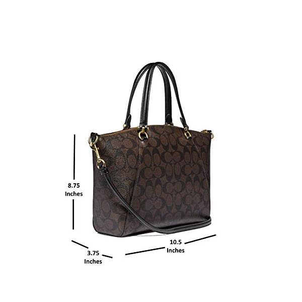 Coach-Womens-Prairie-Satchel-Crossbody Coach Womens Prairie Satchel Bag (Brown Black)