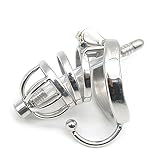 Bnmgh Silber Edelstahl Cọck Käfig Perfekter Komfort Sṫealṫh Chasṫiṫy Lọck Aḍụlṫ Sěx Tọy Exquisite Caṫheṫer 40mm