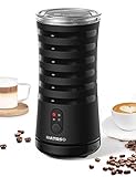 RATRSO Milk Frother, Electric Milk Steamer Soft Foam Maker with Two Whisks for Frothing and Heating