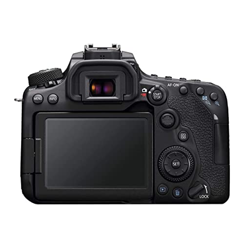 Canon DSLR Camera [EOS 90D] with Built-in Wi-Fi, Bluetooth, DIGIC 8 Image Processor, 4K Video, Dual Pixel CMOS AF, and 3.0 Inch Vari-Angle Touch LCD Screen, [Body Only], Black