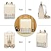 Cnoles Leather Backpack Purse For Women Fashion Ladies Vintage Bag Casual College Travel Backpacks Large bags White