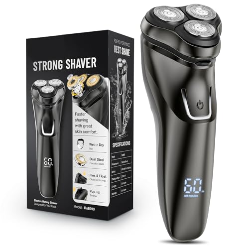 LONKEEN Electric Razor for Men Cordless: Sensitive Skin Care, Electric Shavers for Men - 4D Flex...