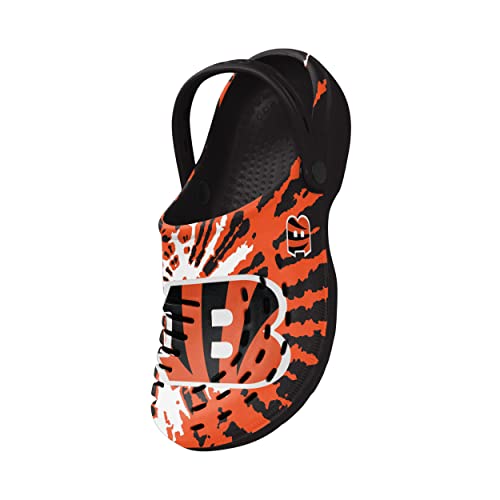 Image of FOCO Mens NFL Team Logo Tie-dye Garden Water Sandals Shoes Slipper Clogs with Strap