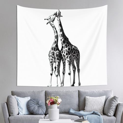 Tapisserie girafe africaine 152x130 cm pour créer une ambiance jungle dans votre chambre