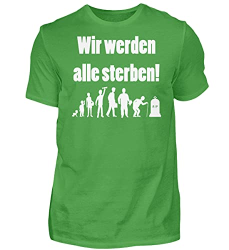 T-Shirt Homme Vert Large - Vêtement Haut de Gamme Manches Courtes Col Rond