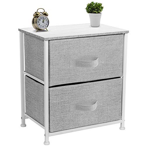 Sorbus Nightstand with 2 Drawers - Bedside Furniture & Night Stand End Table