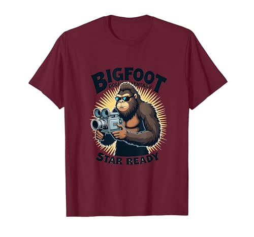 Burgundy Documentary Star T-Shirt