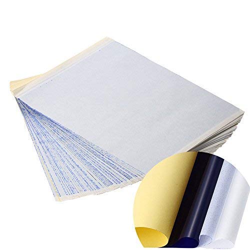 100 Sheets Thermal Tattoo Transfer Paper A4 Size Thermal Stencil Carbon Copier Paper Tattoo Accessories Tattoo Supply