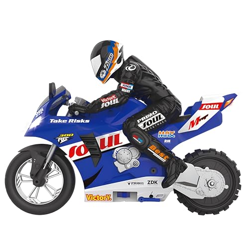Genérico Moto Teledirigida De Alta Velocidad – Motocicleta Acrobática Drift, Capacidad De Girar Y Pararse, con Múltiples Marchas para Stunts (Blue)