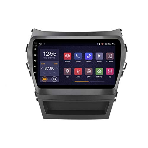 Android 8 Auto Stereo GPS Navigation HD Auto für Hyundai IX45 2013-2018 mit 9 Zoll Bildschirm, Radio, Bluetooth, Lenkradsteuerung,4 cores